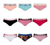 FREEGUN Unterwäsche Frauen Pack Surprise, Unterhosen Damen, Zufälliges Muster, Luftiges Netzgewebe (3er Pack), Mehrfarbig, S