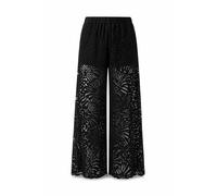 Freeman T. Porter Patrizia Soft Lace - Hose Lang - Palazzohose - Spitzenhose - schwarz - XS