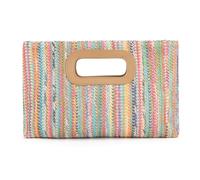 Freiesoldaten Stroh Clutch Handtasche für Frauen Raffia Tasche Geldbörse Abendtasche Sommer Strand Reisen Crossbody Umhängetasche