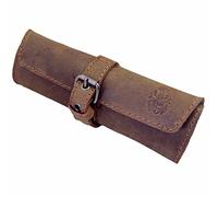 Freiherr von Maltzahn Stifteetui Schlamperrolle Lederschlamperrolle Leder braun, 20 EU, Braun