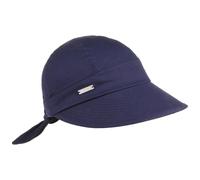 SEEBERGER Baumwollstoff Schirmmütze mit Schleife 468796-0, blau, one size jeans