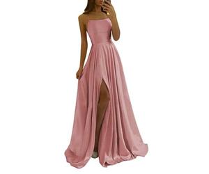 Freizeit Kleider Damen Lange Kleider Kleine Frauen Damen Kleider Beige Brautmode Summer Kleider Mit äRmel Brautkleid Blush Satin Partykleid Midikleid GrüN Kleider Jugendweihe Lang Party