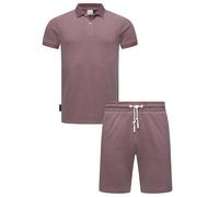 Freizeitanzug aus Hemd und Short "Set Porpi" Mauve XXXL