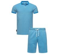 Freizeitanzug aus Hemd und Short "Set Porpi" Sky Blue M