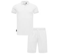 Freizeitanzug aus Hemd und Short "Set Porpi" White XL