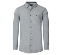 Freizeithemd - Modernes Print-Design Beige M