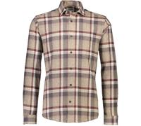 Lindbergh Freizeithemd mit Knopfleiste in Beige, Größe XXL