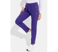 Freizeithose mit Glanzstreifen lila 36 lang