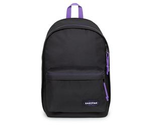 Freizeitrucksack EASTPAK "BACK TO WORK", Gr. B/H/T: 29,5cm x 43cm x 25cm, schwarz, lila, Textil, Basic, Rucksäcke Freizeitrucksack, Schulrucksack, Businessrucksack mit separatem Laptopfach (74261029-0