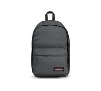 Freizeitrucksack EASTPAK "BACK TO WORK", Kinder, Gr. B/H/T: 29,5cm x 43cm x 25cm, schwarz (grau, schwarz), Textil, Basic, Rucksäcke Freizeitrucksack, Schulrucksack, Businessrucksack mit separatem Lapt