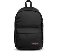 Freizeitrucksack EASTPAK "BACK TO WORK", Kinder, Gr. B/H/T: 29,5cm x 43cm x 25cm, schwarz (schwarz, uni), Textil, Basic, Rucksäcke Freizeitrucksack, Schulrucksack, Businessrucksack mit separatem Lapto