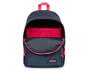 Freizeitrucksack EASTPAK "OUT OF OFFICE Aviator Blue", Gr. B/H/T: 29,5cm x 44cm x 22cm, schwarz, Textil, kontrastfarbene Details, Rucksäcke Freizeitrucksack, Unisex Schulrucksack, Businessrucksack mit