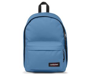 Freizeitrucksack EASTPAK "OUT OF OFFICE", Gr. B/H/T: 29,5cm x 44cm x 22cm, azur, Textil, Rucksäcke Freizeitrucksack, Unisex Schulrucksack, Businessrucksack mit Logo-Aufnäher (88641843-0) azur