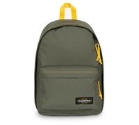 Freizeitrucksack EASTPAK "OUT OF OFFICE", Gr. B/H/T: 29,5cm x 44cm x 22cm, khaki, gelb, Textil, Rucksäcke Freizeitrucksack, Unisex Schulrucksack, Businessrucksack mit Logo-Aufnäher (64167400-0) khaki,