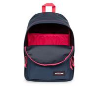 Freizeitrucksack EASTPAK "OUT OF OFFICE", Gr. B/H/T: 29,5cm x 44cm x 22cm, schwarz, rot, Textil, kontrastfarbene Details, Rucksäcke Freizeitrucksack, Unisex Schulrucksack, Businessrucksack mit Logo-Au