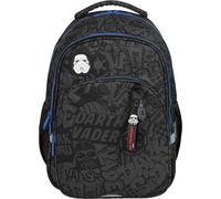 Freizeitrucksack MCNEILL "Base, Star Wars, Darth Vader", Kinder, Gr. B/H/T: 29cm x 47cm x 16cm, grau (darth vader), Polyester, Rucksäcke Freizeitrucksack (36680004-0) darth vader