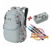 Freizeitrucksack NITRO "Future Hero", Kinder, Gr. B/H/T: 38cm x 51cm x 23cm, grün (dead flower), Polyester, Rucksäcke Freizeitrucksack, Schulrucksack Freizeitrucksack Laptoprucksack Mäppchen (99310334