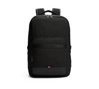 Freizeitrucksack TOMMY HILFIGER "TH NYLON TRAVEL BACKPACK", Damen, Gr. B/H/T: 31cm x 45cm x 14cm, schwarz, Lederimitat, Textil, unifarben, Rucksäcke Freizeitrucksack, Unisex Travelrucksack, Reise, Ges