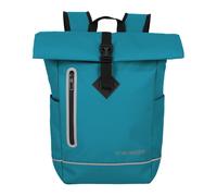 Freizeitrucksack TRAVELITE "BASICS Roll-Up Rucksack aus Plane", Gr. B/H/T: 26cm x 60cm x 15cm, blau (harbor blau), Polyester, unifarben, Rucksäcke Freizeitrucksack, mit variablem Roll-Up-Verschluss (5
