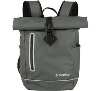 Travelite Rolltop Rucksack wasserfest, Fahrradrucksack, Freizeitrucksack mit Rolltop Verschluss & Reflektoren, BASICS, 48 cm, 19 Liter