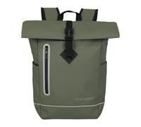 Freizeitrucksack TRAVELITE "BASICS Roll-Up Rucksack aus Plane", Gr. B/H/T: 26cm x 60cm x 15cm, grün (oliv), Polyester, unifarben, Rucksäcke Freizeitrucksack, mit variablem Roll-Up-Verschluss (59384562