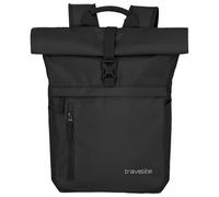 Freizeitrucksack TRAVELITE "BASICS Rollup Rucksack", Gr. B/H/T: 37cm x 60cm x 16cm, schwarz, Polyester, unifarben, Rucksäcke Freizeitrucksack, Arbeitsrucksack Sportrucksack Reiserucksack Schulrucksack