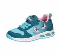 Lico Jungen Mädchen Blinky Girl Sneaker, Petrol/Türkis/Rosa, 28 EU