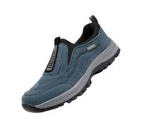 Freizeitschuhe Herren Ohne Schnüren - Wanderschuhe Herren Wasserdicht rutschfest Bequem Turnschuhe Slip On Sneaker Joggingschuhe Bequem Halbschuhe Casual Schlupfschuhe Rennrad Schuhe Herrenschuhe