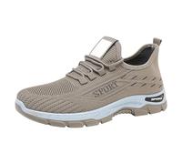 Freizeitschuhe Herren Sportlich Ohne Schnürsenkel Laufschuhe Atmungsaktiv Sneaker Anti-Rutsch Sportschuhe Stoßdämpfende Joggingschuhe Ergonomischer Orthopädische Walkingschuhe Running Shoes for Men