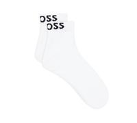 BOSS Damen 2p Logo Cc W SHORT SOCKS, White100, 35-38 EU