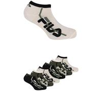 Freizeitsocken FILA "JUNIOR BOY INVISIBLE SOCKS", Mädchen, Gr. 31-34, military, Baumwollmischung, bestickt, mehrfarbig, Socken, Bequemes Fußbett für optimalen Komfort (92787519-31) military