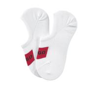 HUGO Füßlinge aus Baumwoll-Mix im Zweier-Pack - Style 2P LOW CUT LABEL CC W, 50469282 Weiß 39-42