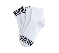 Freizeitsocken HUGO UNDERWEAR "2P SH LOGO CC W", Damen, Gr. 39-42, weiß, Baumwollmischung, kontrastfarbene Details, unifarben, elastisch, Socken, mit Logobund (97711136-39) weiß