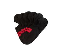 Freizeitsocken HUGO UNDERWEAR "3P LC LABEL CC", Herren, Gr. 39-42, schwarz (schwarz 001), Baumwollmischung, kontrastfarbene Details, unifarben, elastisch, Socken, mit Logostickerei (85621069-39) schwa