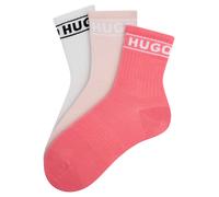 Freizeitsocken HUGO UNDERWEAR "3P QSRIB SPORTY CC W", Damen, Gr. 35-38, open miscellaneous 964, Baumwollmischung, elastisch, Socken, mit kontrastfarbenem Logodetail (29760662-35) open miscellaneous 96