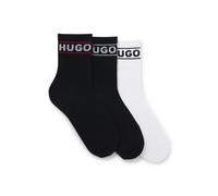 Freizeitsocken HUGO UNDERWEAR "3P QSRIB SPORTY CC W", Damen, Gr. 36-42, bunt (open miscellaneous 960), Baumwollmischung, gemustert, elastisch, Socken Freizeitsocken, mit kontrastfarbenem Logodetail (2