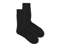 Freizeitsocken JACK & JONES "JAC - Socken im 2er-Pack mit Stretch für optimale Passform", Herren, schwarz, Baumwollmischung, unifarben, elastisch, Socken, basic, Baumwollmischung (81396706-0) schwarz