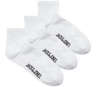 Freizeitsocken JACK & JONES "JACLEON SHORT TENNIS SOCKS 3 PACK SN", Herren, weiß (weiß pack:weiß, weiß), Baumwollmischung, unifarben, Socken, Baumwollmischung, Einheitsgröße (55285523-0) weiß pack:wei
