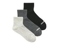 Freizeitsocken JACK & JONES "JACLUCA SHORT TENNIS SOCKS 3 PACK NOOS", Herren, schwarz (schwarz pack:dunkelgrau melange, light grau melange), Baumwollmischung, meliert, Socken (92154144-0) schwarz pack