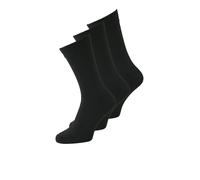 Freizeitsocken JACK & JONES "JACORDINARY SOCKS 3 PACK NOOS", Herren, schwarz (schwarz pack:schwarz, schwarz), Baumwollmischung, unifarben, elastisch, Socken (69857148-0) schwarz pack:schwarz, schwarz