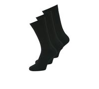 Freizeitsocken "JACRAFAEL SOCKS 3 PACK NOOS PLS", Herren, Gr. 43/46, schwarz (schwarz pack:schwarz, schwarz), Baumwollmischung, JACK & JONES PLUSSIZE, unifarben, normal, Socken (73544269-43) schwarz p