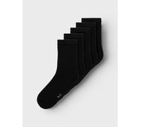 Name It Socken NKNSOCK 5P SOLID – Unisex, Baumwollmischung – Schwarz 34/36
