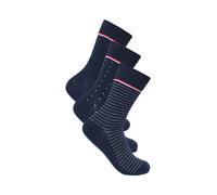Freizeitsocken ONLY & SONS "ONSBASIC COTTON SOCK 3 PACK NOOS", Herren, Gr. 43/46, navy blazer pack:navy blazer pattern, Baumwollmischung, gemustert, Socken, Baumwollmischung (99621924-43) navy blazer