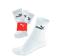 Freizeitsocken PUMA, Herren, Gr. 43-46, weiß, Obermaterial: 80% Baumwolle, 16% Polyester, 3% Polyamid, 1% Elasthan, unifarben, elastisch, Socken, Atmungsaktiv, feuchtigkeitsregulierend, Stretchanteil
