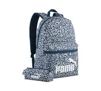 Freizeittasche PUMA "Phase 20 l Rucksack-Set Jugendliche und Erwachsene", Gr. B/H/T: 28cm x 43,5cm x 14cm onesize, créme de mint midnight petrol aop grün blau, Polyester, Taschen (27534607-0) créme de