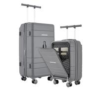 French Connection 2-teiliges Kofferraum-Gepäck-Set, Ruhiger Schatten, 3E+1 x 17 x 12 inches, 2-teiliges Kofferraum-Gepäck-Set