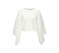 Ajourpullover FRENCH CONNECTION, Damen, Gr. 36/38, creme, Strick, Obermaterial: 50% Baumwolle, 50% Polyacryl, unifarben, figurumspielend taillenbedeckt, Rundhals, Fledermausärmel, Pullover, leicht tra