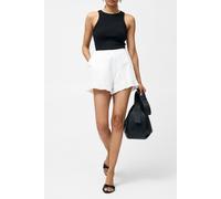 French Connection Barnet Cotton Shorts Linen White Größe: 16 | Kurze Sporthosen Outlet | Damen | Weiß