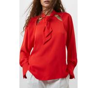 French Connection Carmen Crepe Ls Blouse Scarlet Red Größe: XS | Longsleeves Outlet | Damen | Rot
