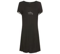 Nachthemd FRENCH CONNECTION, Damen, Gr. 40/42, N-Gr, schwarz, Single Jersey, Obermaterial: 100% Viskose, unifarben, A-Linie kurz, Rundhals, eingesetzt Aufschlag kontrastfarben, Kleider Nachthemd, im z